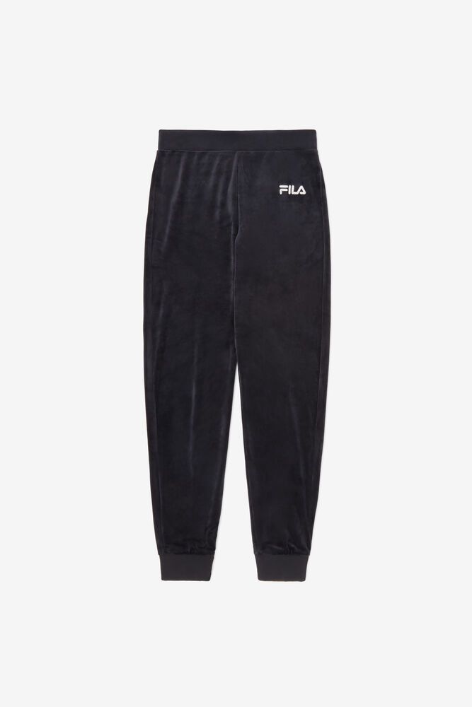 Pantaloni Fila Dama Negrii Sara Velour Jogger ZCBX-36402